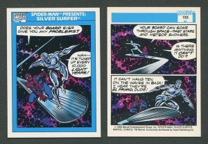 1990 Marvel Comics Card  #153 (Spiderman Presents: Silver Surfer) / MINT