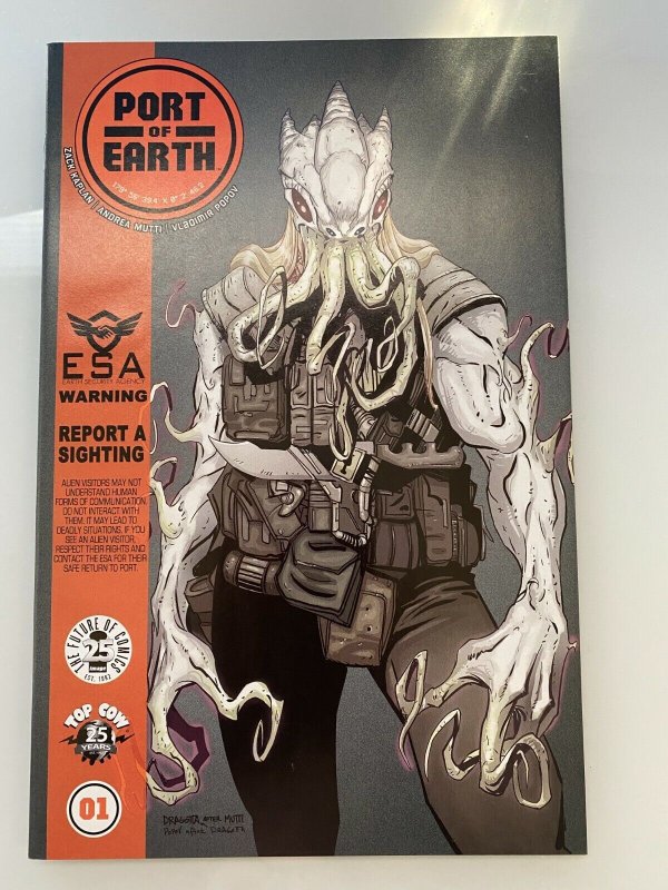 PORT OF EARTH #1 NM 1st Print Dragotta VARIANT Cover Image 2017 OPTIONED AMAZON