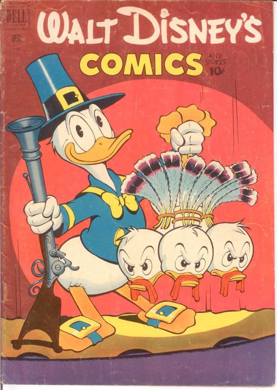 WALT DISNEYS COMICS & STORIES 135 VG  Dec. 1951 COMICS BOOK