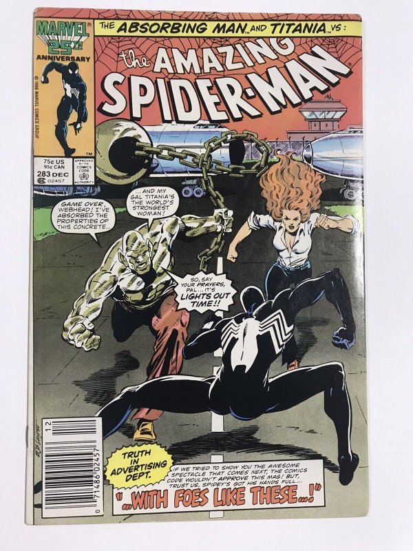 Amazing Spider-man 283 newsstand NM Near Mint Marvel Comics