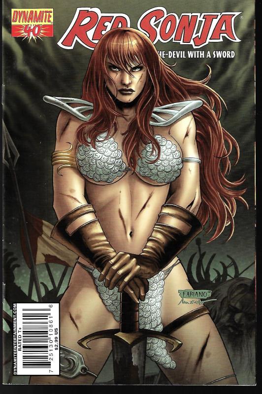 Red Sonja #40 (Dynamite Entertainment)- Fabiano Neves Cover