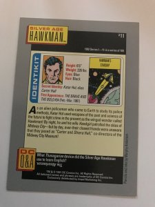 SA HAWKMAN #11 card : 1992 DC Universe Series 1, NM/M, Impel,  Mur. Anderson art