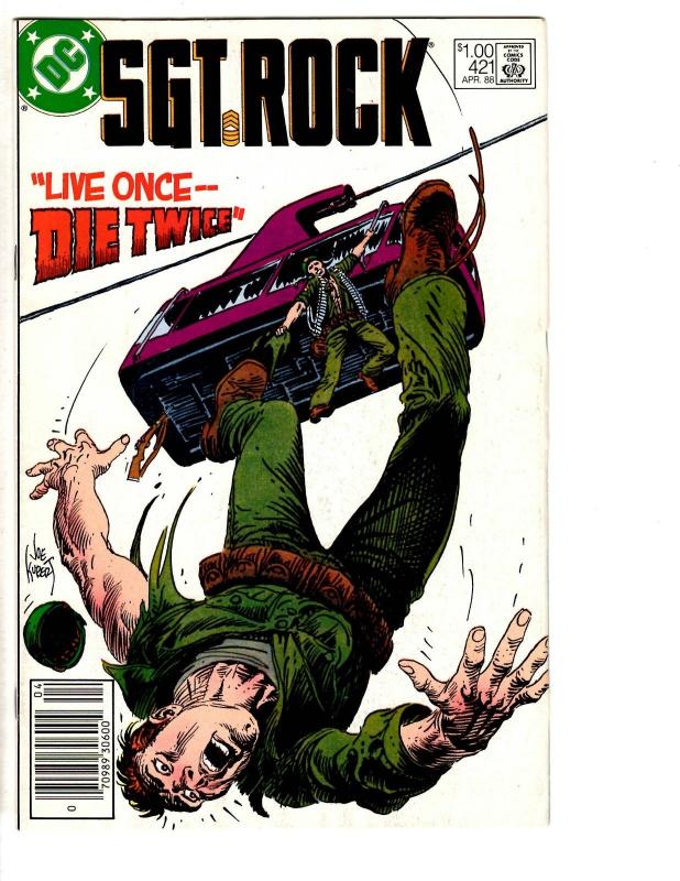 Lot Of 5 Sgt. Rock DC Comic Books # 418 419 420 421 422 Army Navy Marines TP5