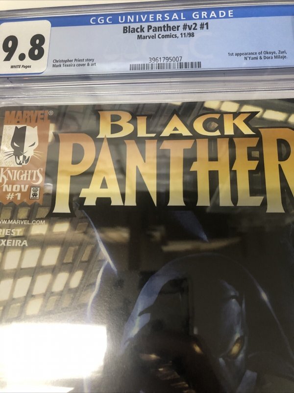 Black Panther (1998) V# 2 # 1 (CGC 9.8) Christopher Priest • Mark Texeira Art