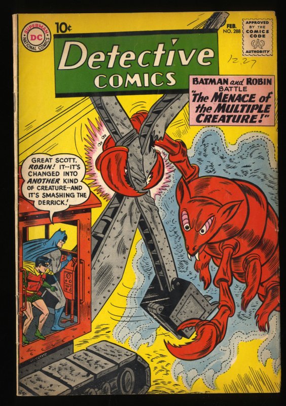 Detective Comics #288 VG 4.0 Batman! Robin!