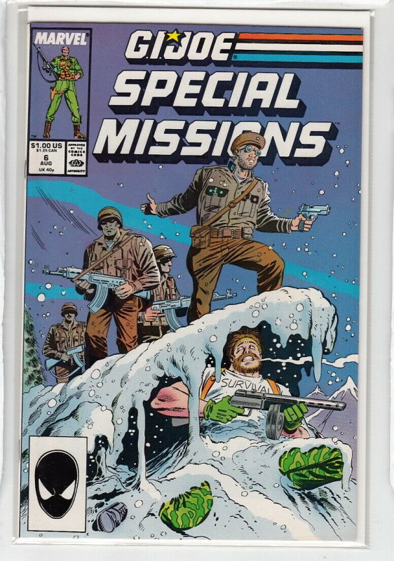 GI JOE: SPECIAL MISSIONS (1986 MARVEL) #6 VF A10788