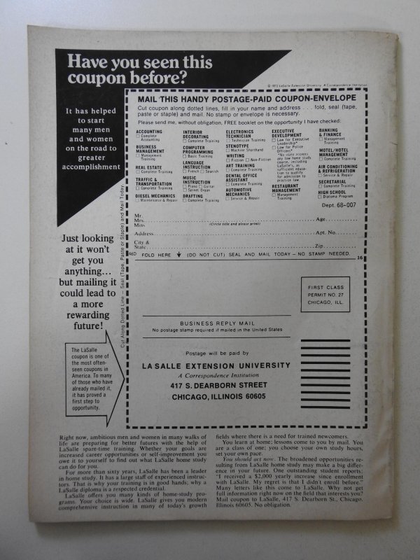 Unknown Worlds of Science Fiction #4 (1975) VG+ Condition!