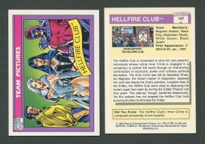 1990 Marvel Comics Card  #145 ( Hellfire Club )  NM-MT+