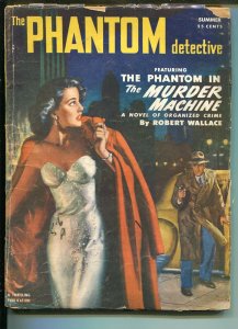 PHANTOM DETECTIVE-SUMMER 1952-THRILLING-GOOD GIRL ART-HERO PULP-MYSTERY-vg+ 