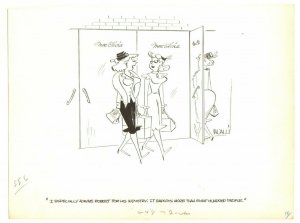 Fashionable Gold Diggers Gag - 1954 Signed art by Dick Cavalli