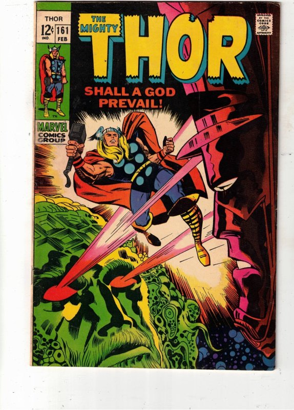 Thor #161 (1969) VG+ Affordable Grade $27.50 Ego From Guardians Movie! Galactus!