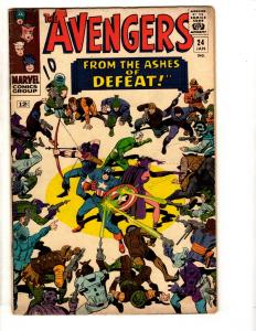 Avengers # 24 FN/VF Marvel Comic Book Silver Age Iron Man Hulk Thor Captain JW1