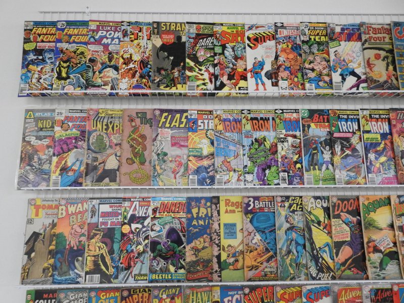 Huge 140+ Silver/Bronze Comics Low Grade Lot!! W/ Action Comics, Iron Man + MORE