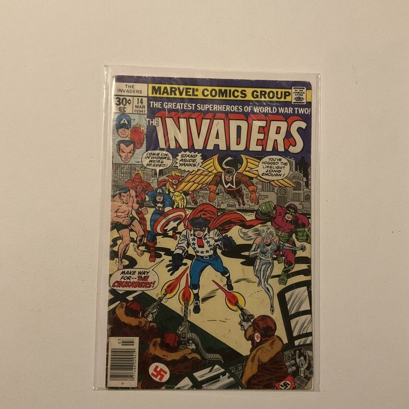 Invaders 14 Very Good/Fine Vf/Fn 5.0 Marvel 1976