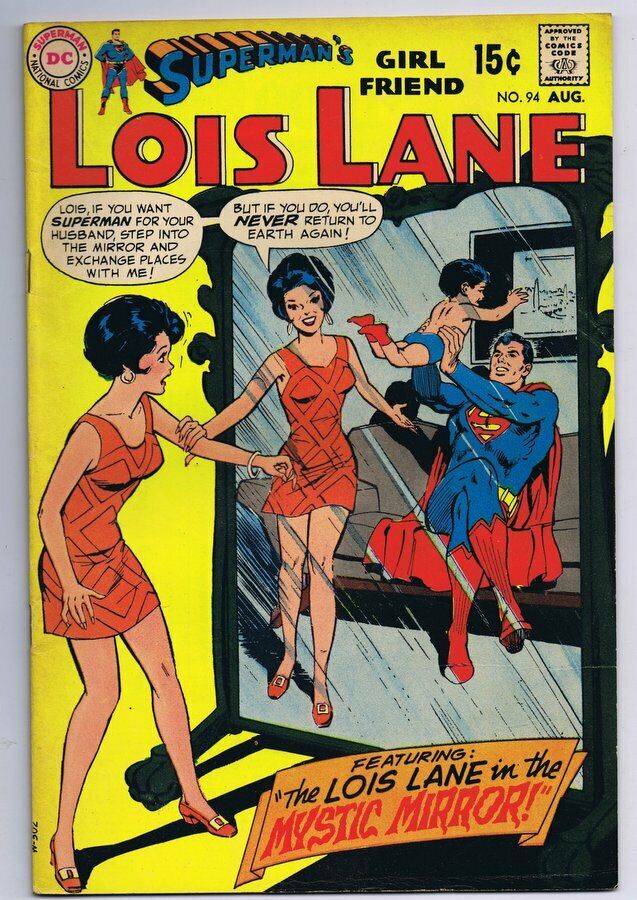 Supermans Girlfriend Lois Lane 94 Original Vintage 1969 Dc Comics Comic Books Silver Age 