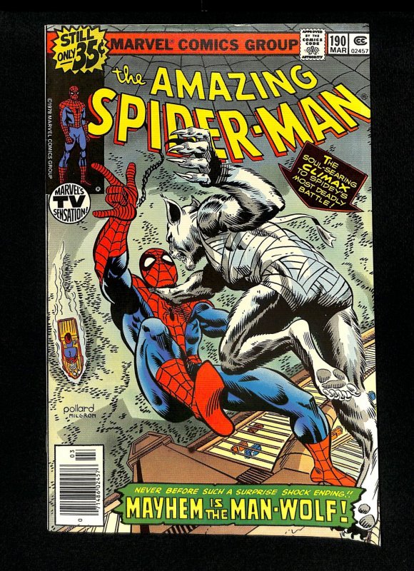 Amazing Spider-Man #190 Man-Wolf!