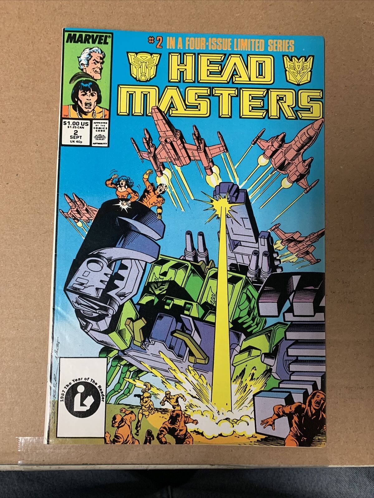TRANSFORMERS HEADMASTERS 1 4 Complete Set! Marvel Comics 1 2 3 4
