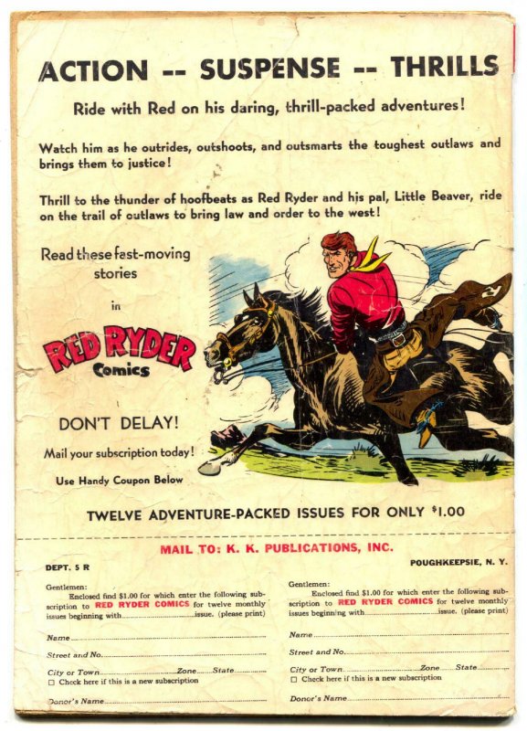 Red Ryder Comics #82 1950- Fred Harman- Dell Western G