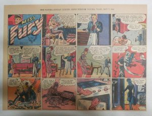 Miss Fury Sunday by Tarpe Mills from 5/7/1944 Size: 11 x 15  Very Rare Year #4