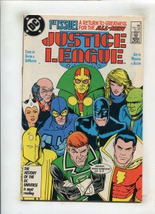 JUSTICE LEAGUE #1 (8.5/9.0) 1ST ISSUE!! 1987