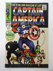 Captain America #100 (1968) FN+ Condition! stamp fc