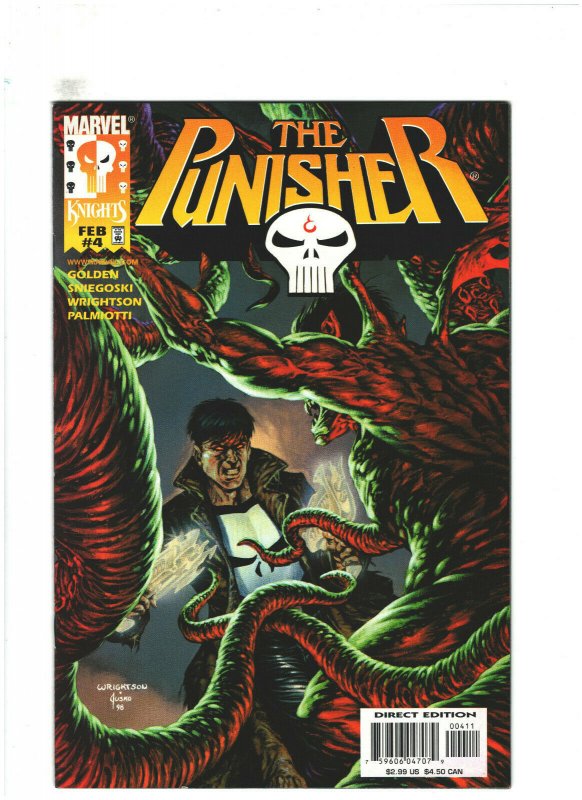 Punisher #4 VF+ 8.5 Marvel Knights 1998  Bernie Wirghtson Cover 