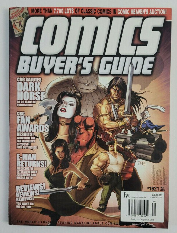 Comics Buyers Guide #1621 Oct 2006 Magazine CBG Dark Horse E-Man Reviews NoML EX