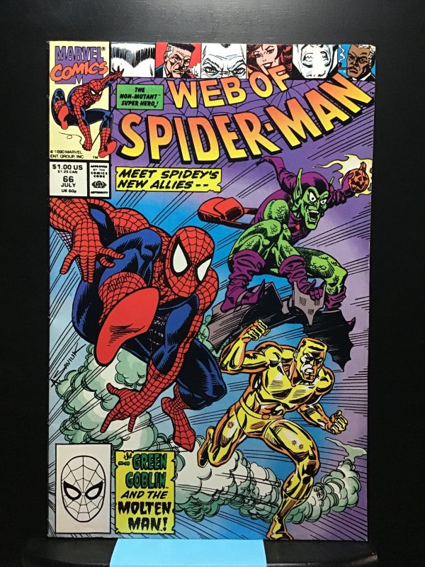 Web of Spider-Man #66 Direct Edition (1990)