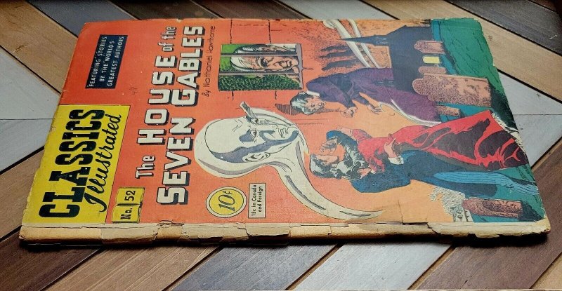 1948 Classics Illustrated #52 HOUSE of SEVEN GABLES GD 2.0 HRN-53 10-cent Cover