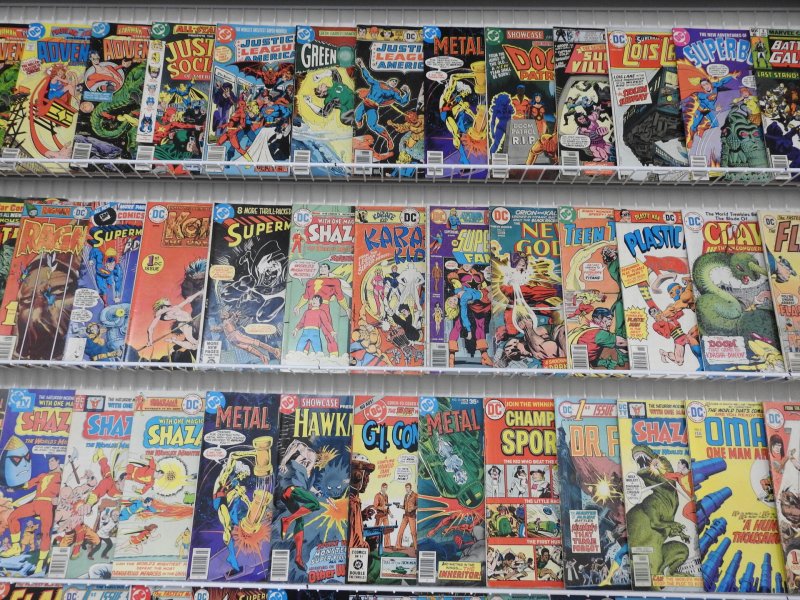 Huge Lot 180+ Comics W/ Flash, War, Batman, Superman+ Avg VG- Condition!!