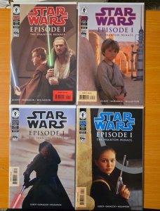 Star Wars: Episode I - The Phantom Menace 1-4 PHOTO Complete Set Run! ~ NM ~