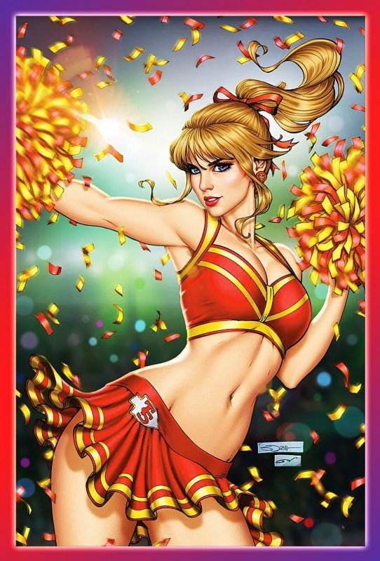 FEMALE FORCE TAYLOR SWIFT #1 HOT CHEER VARIANT ONLY 500 COPIES/Supergirl Dazzler