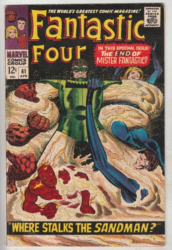 Fantastic Four #61 (Apr-67) FN/VF Mid-High-Grade Fantastic Four, Mr. Fantasti...