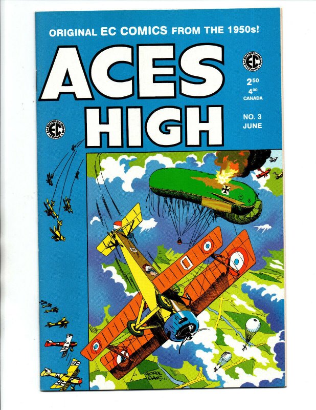 Aces High #1 3 4 & 5 - War - EC Comics - 1950s reprint - 1999 - NM