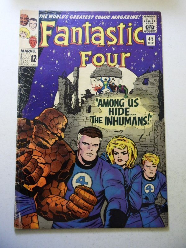 Fantastic Four #45 (1965) 1st App of the Inhumans! GD/VG Condition