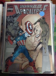 2099 AD APOCALYPSE  # 1  1995 MARVEL CHROMIUM COVER X MEN CAPTAIN AMERICA