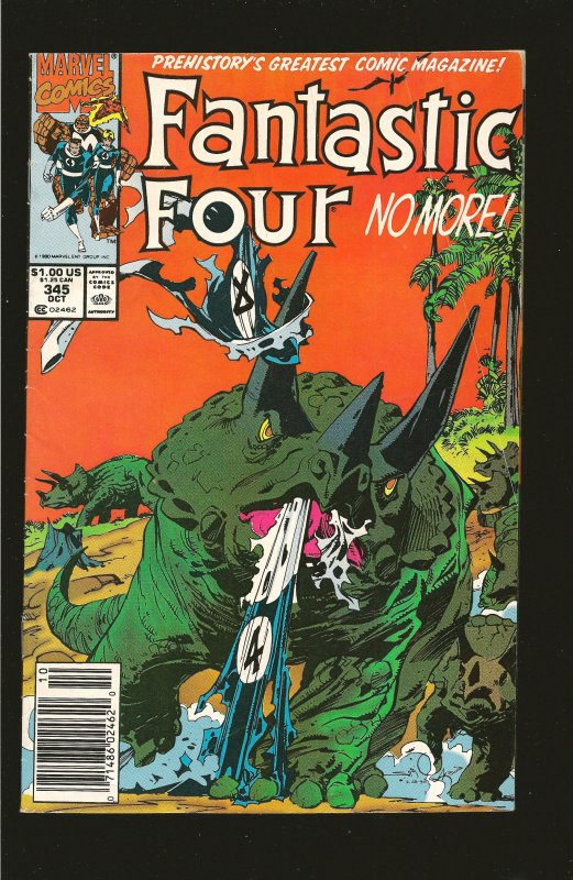 Marvel Comics Fantastic Four No More Vol 1 No 345 October 1990