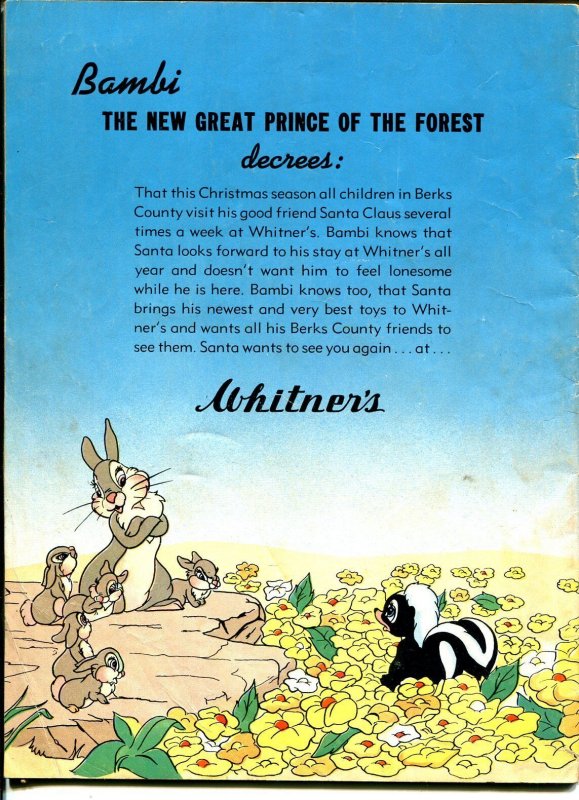 Walt Disney's Bambi 1941-promo comic Whitners Dept Store-pre WWII-VG-