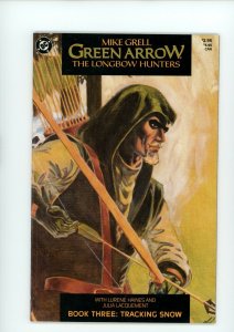 GREEN ARROW: THE LONGBOW HUNTERS BOOK 3 (8.5) TRACKING SNOW!! 1987