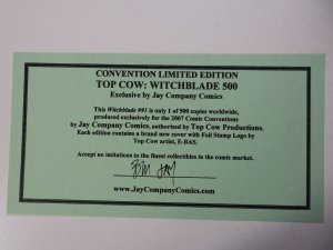 Witchblade #91 Jay Company Cover (2005) NM Condition w/coa