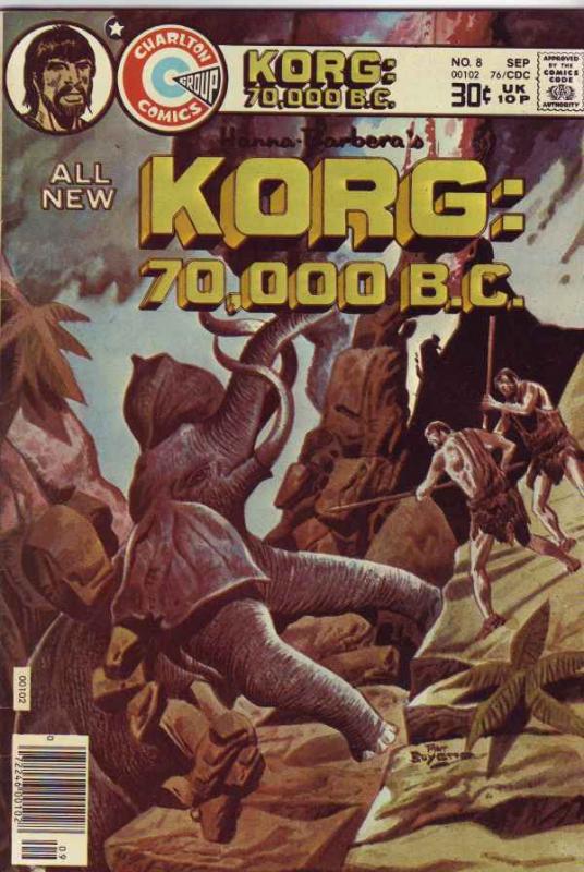 Korg:  70,000 B.C. #8 (Sep-76) NM- High-Grade Korg