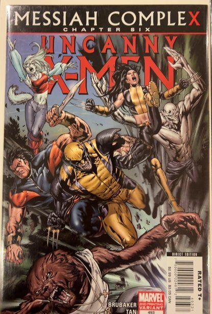 The Uncanny X-Men #493 Second Print Cover (2008) X-Men 