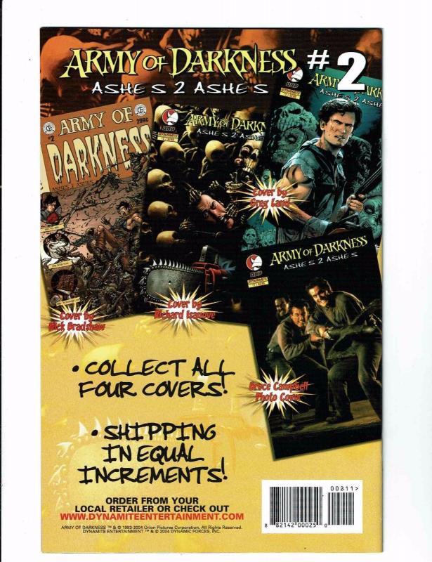 Army Of Darkness # 2 NM Ashes 2 Ashes DDP Dynamite Comic Book Variant Cover J113