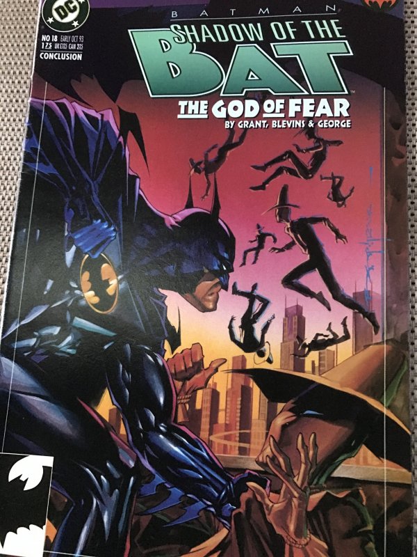 BATMAN SHADOW OF THE BAT #16, 17, 18 run : DC 1993 NM-; GOD OF FEAR story