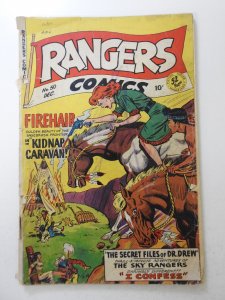 Rangers Comics #50 (1949) W/ Firehair! Fair Condition Cover loose