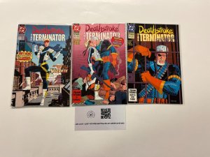 3 Deathstroke The Terminator DC Comics Books # 10 11 12 58 MS7