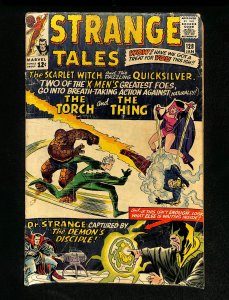 Strange Tales #128 Quicksilver Scarlet Witch! Human Torch The Thing!