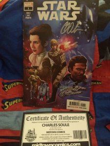 Starwars #1 Cover N Variant Edition Signed with COA NM