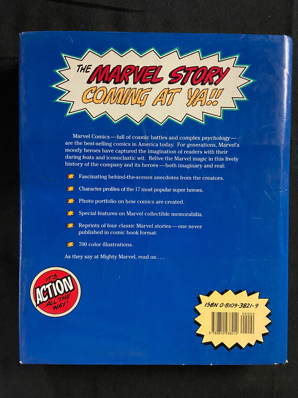 Five Fabulous Decades of Marvel Comics by LES Daniels Hardcover FN ...