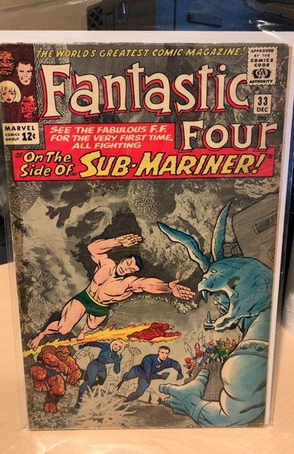 Fantastic Four #33 (1964) 3.0 GD/VG Restored